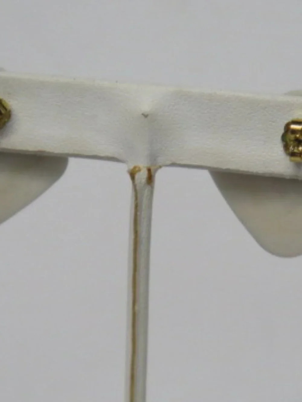 Vintage Gold Tone Geometric Enamel Square Post Earrings